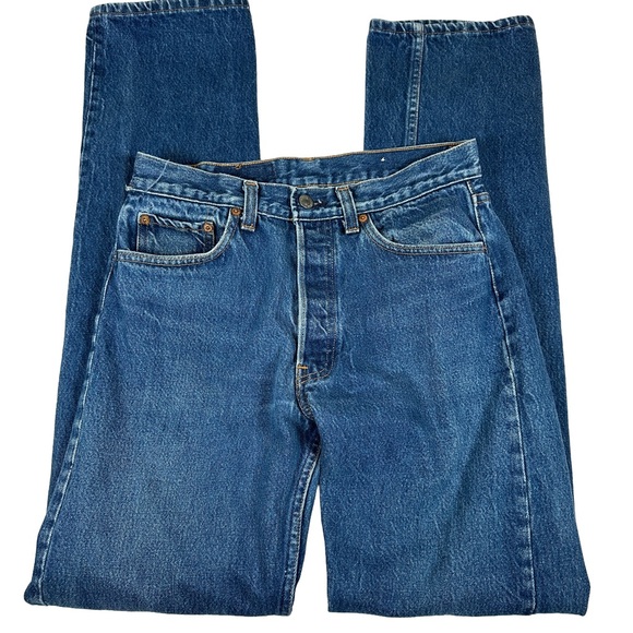 Levi's Vintage 501XX dark Wash Blue Jeans Made in USA 80s